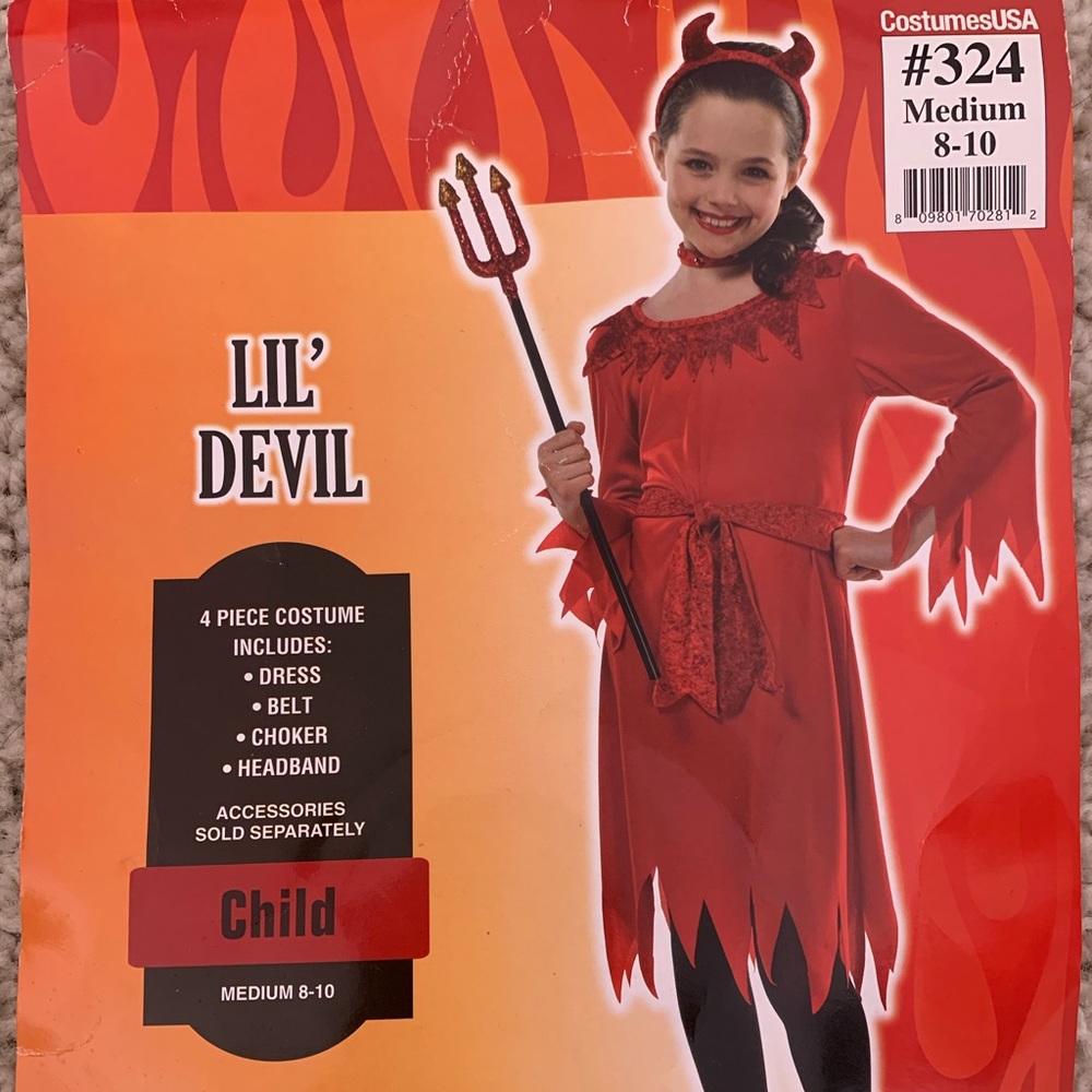 Worn once Lil Devil Costume